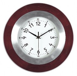  Ρολόι τοίχου ξύλο-αλουμίνιο TK 433