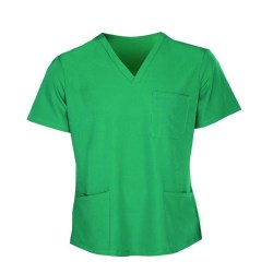 Ιατρική Μπλούζα Ελαστική Κοντομάνικη τύπου V (KA 00535) - Πράσινη