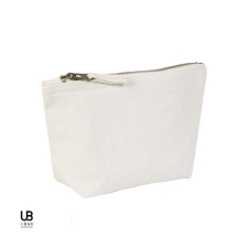 Zipper bag 19,5 χ 11,5 χ 6 cm 100% brushed cotton, 400grs (Ubag Lisa 4051)