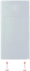 Power bank SOLAR  POWERFLAT (OM 1509) χώρος εκτύπωσης Ταμπανοτυπία