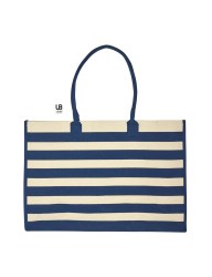  Τσάντα θαλάσσης 56 x 38 x 20εκ. (Croisette) natural-navy