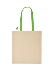 Τσάντα αγοράς 38 x 42εκ. (Marietta) natural-apple green