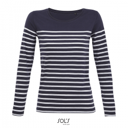  Γυναικεία μπλούζα - Matelot LSL Women 03100 navy/λευκό